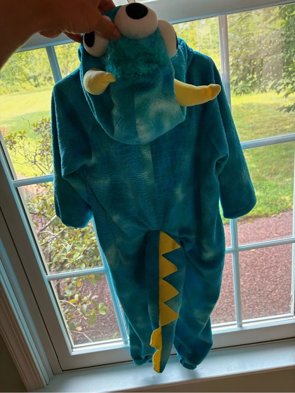Kids Teal Plush Dragon Pajamas with Purple Belly - Cozy One-Piece